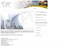 Tablet Screenshot of centrodemediacionyjusticia.cl